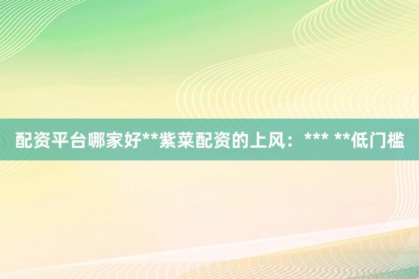 配资平台哪家好**紫菜配资的上风：*** **低门槛